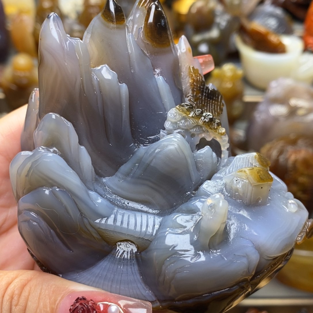 玛瑙/玉髓摆件未镶嵌