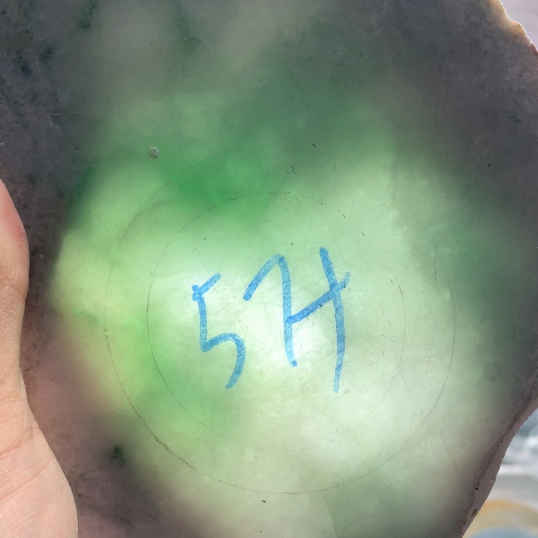 翡翠未镶嵌挂件K缅甸天然翡翠片料