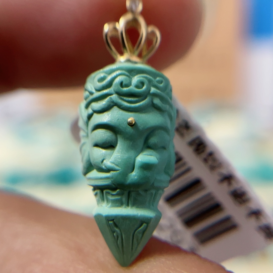 绿松石配饰18K金镶嵌