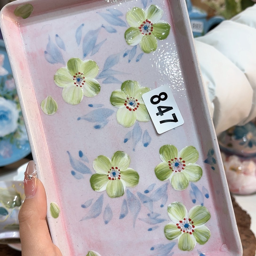 景德镇手绘高温釉下彩陶瓷茶具