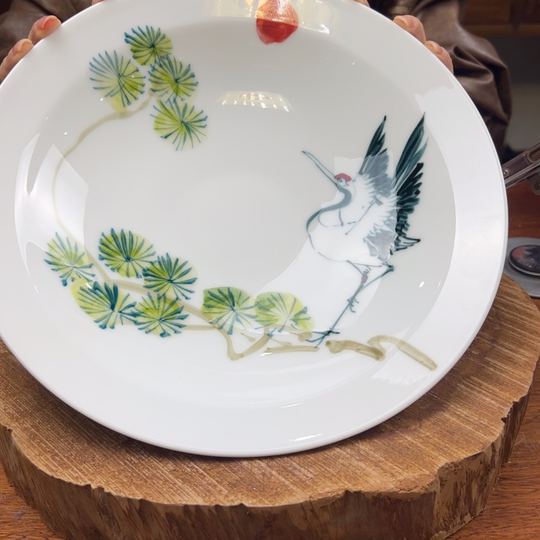 瓷片景德镇陶瓷手工手绘制作