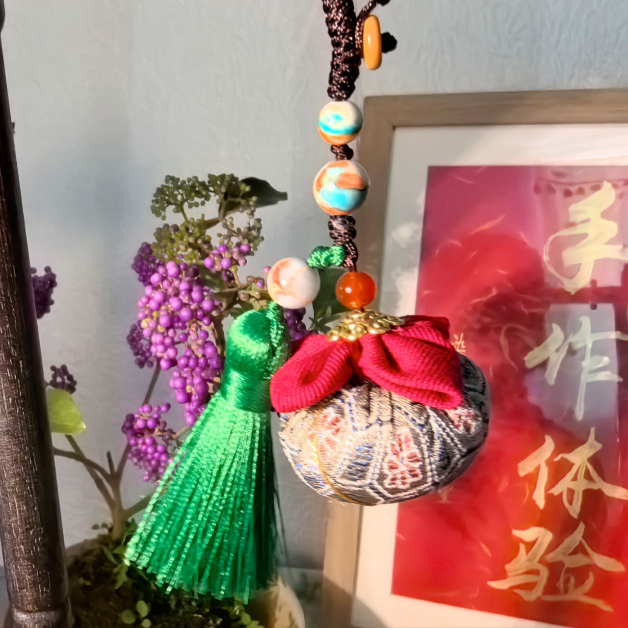手工diy铃铛花中药驱蚊虫香包香囊车载香薰汉服配饰