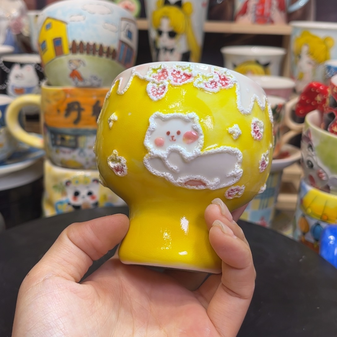 杯子奶**物景德镇陶瓷杯