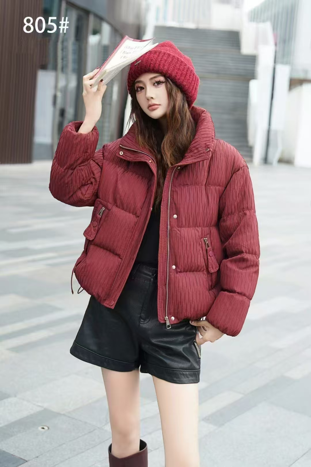 冬季时尚潮流休闲女士棉衣