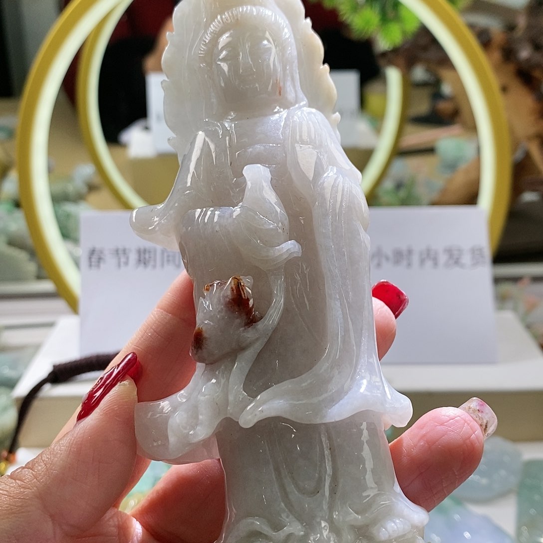 【闪购商品】翡翠颈饰未镶嵌观音