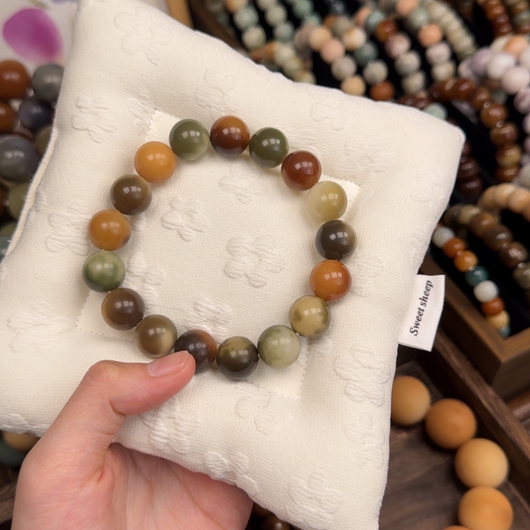 白玉菩提吊坠12圆珠皮蛋