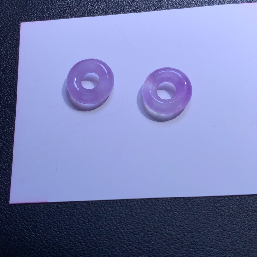 ?****｡冰紫精致耳饰甜甜圈