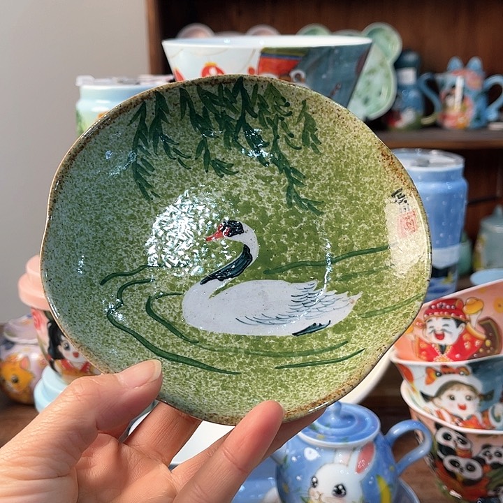 陶景德镇釉下手绘陶瓷 