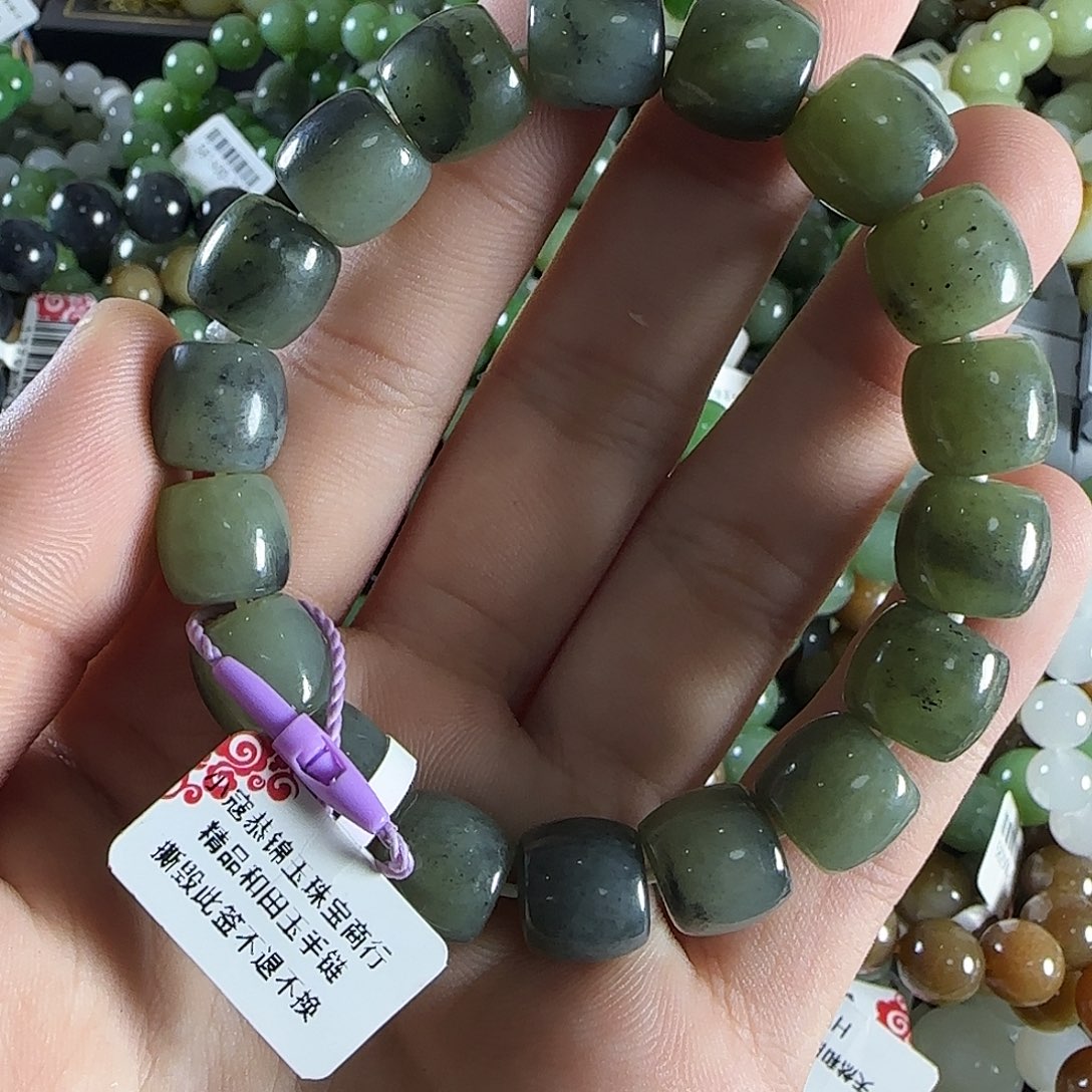 和田玉手链未镶嵌35