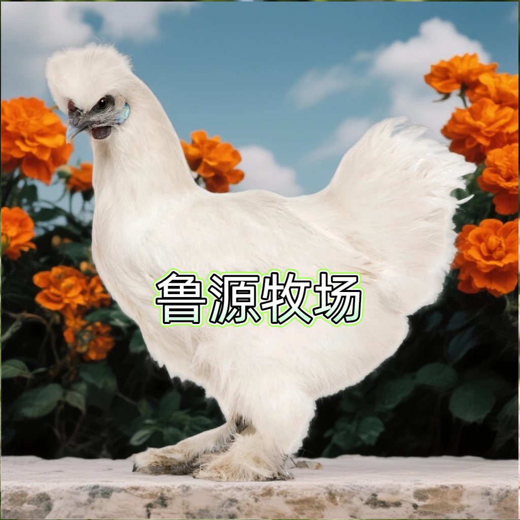 z白羽毛体态丰满具有观赏性宠物鸡1斤