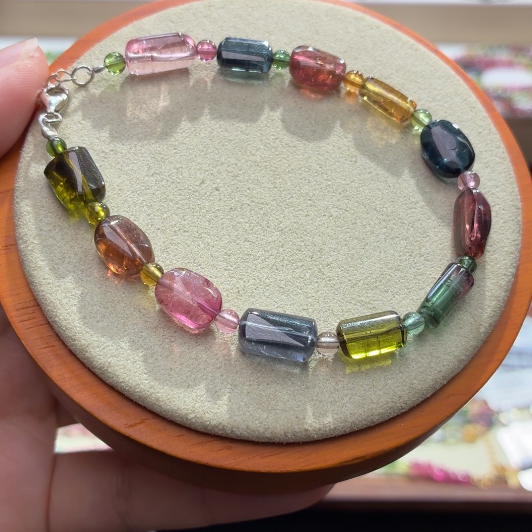 手串碧玺未镶嵌两天看货期