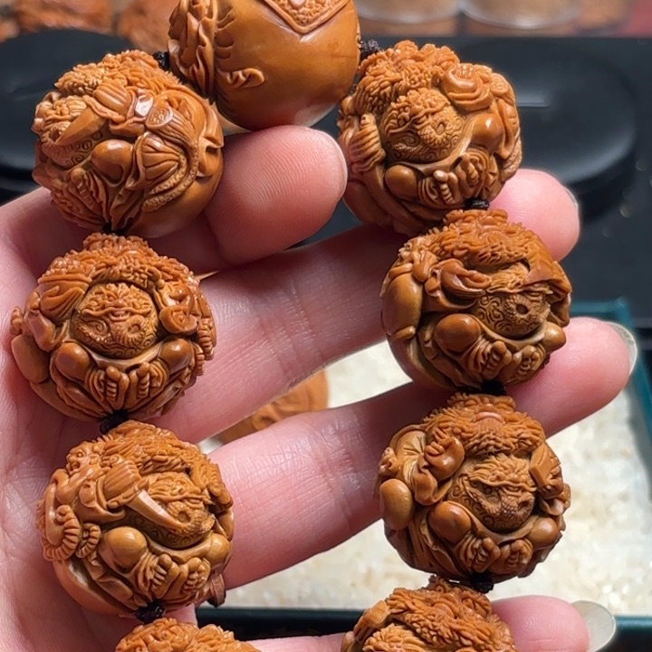 橄榄核手串/手链驴*鱼手串