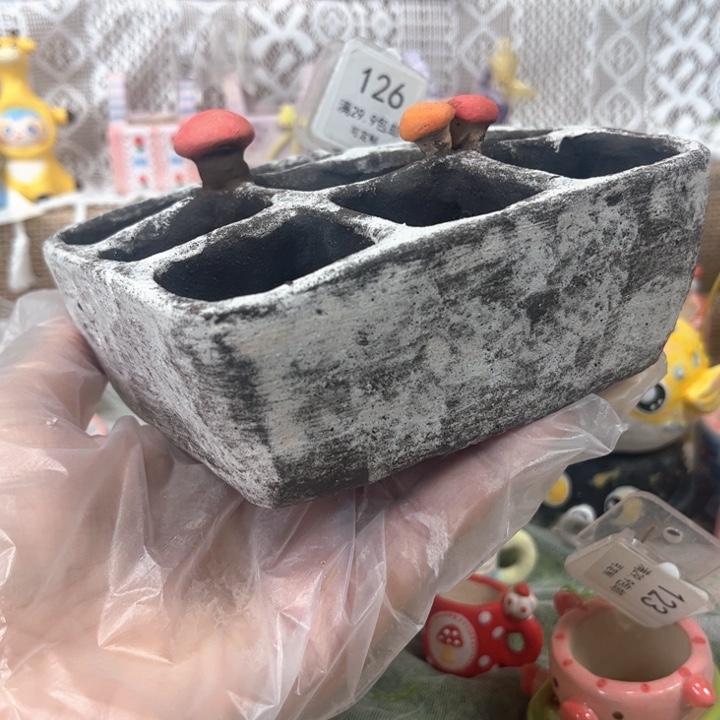 126九宫格花盆手绘