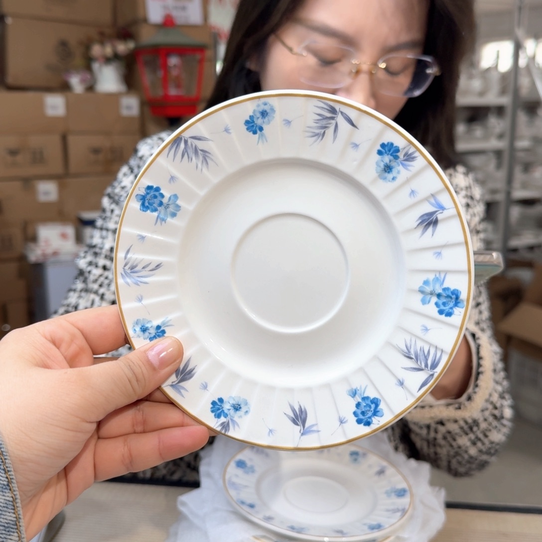 骨瓷6英寸味碟15cm6个实用外贸骨瓷