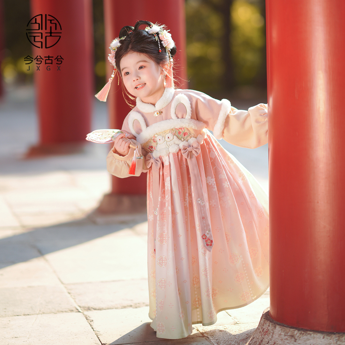 【纾宁】今兮古兮汉服女童秋冬国风连衣裙2024新款儿童冬季可爱汉