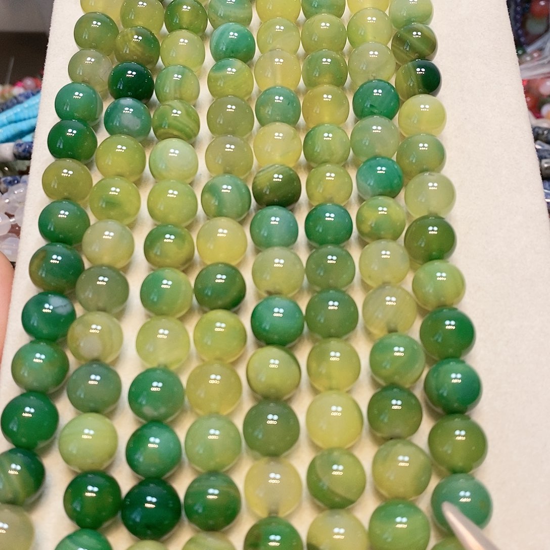 散珠玛瑙/玉髓葡萄玛瑙12mm一条