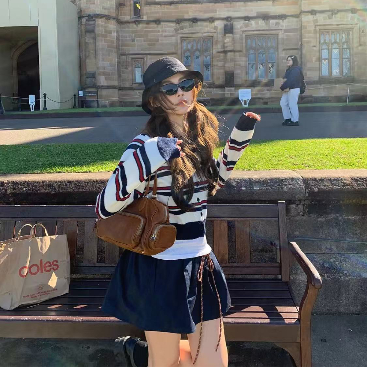 【欧洲站】智性恋撞色针织衫