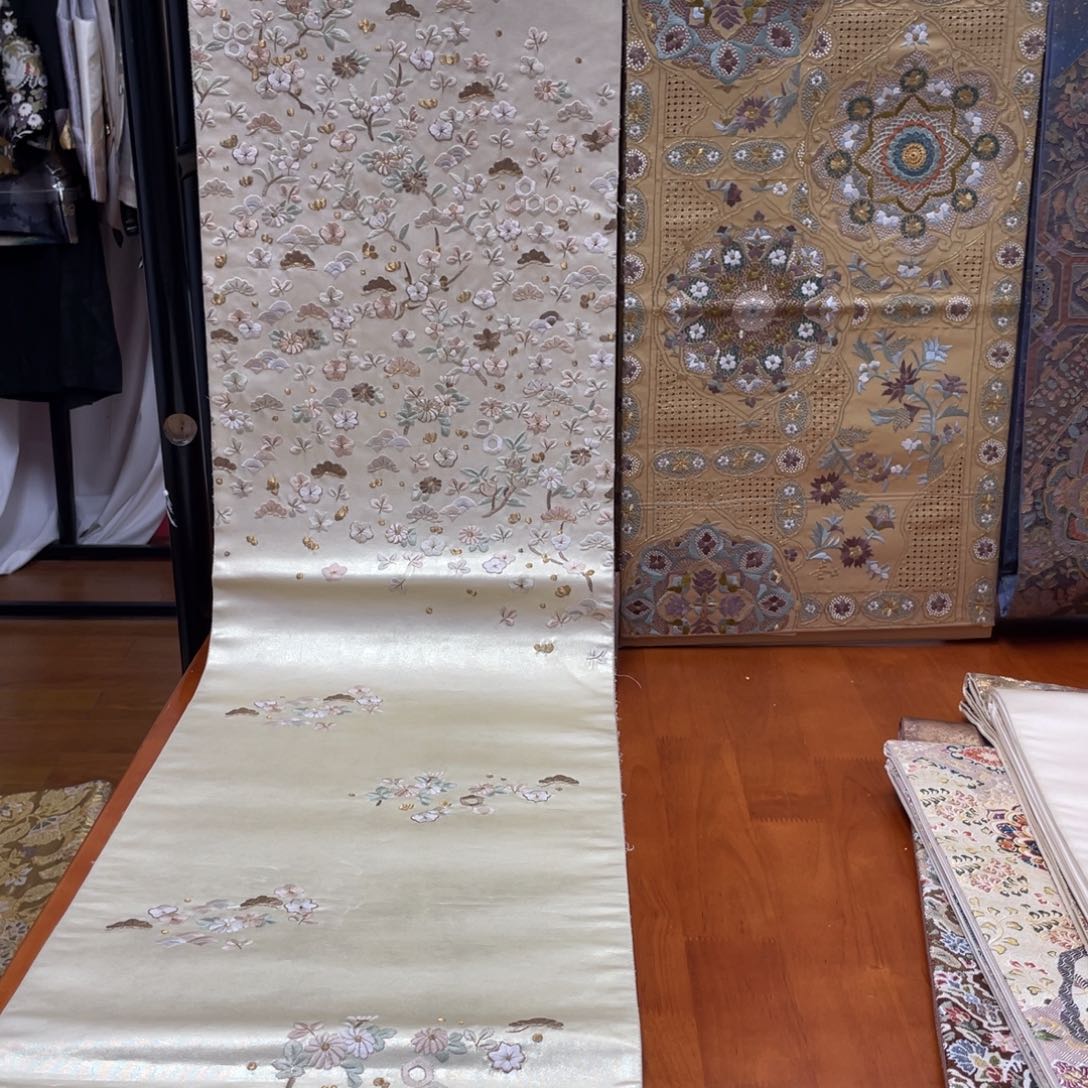 织绣三通松竹梅刺绣