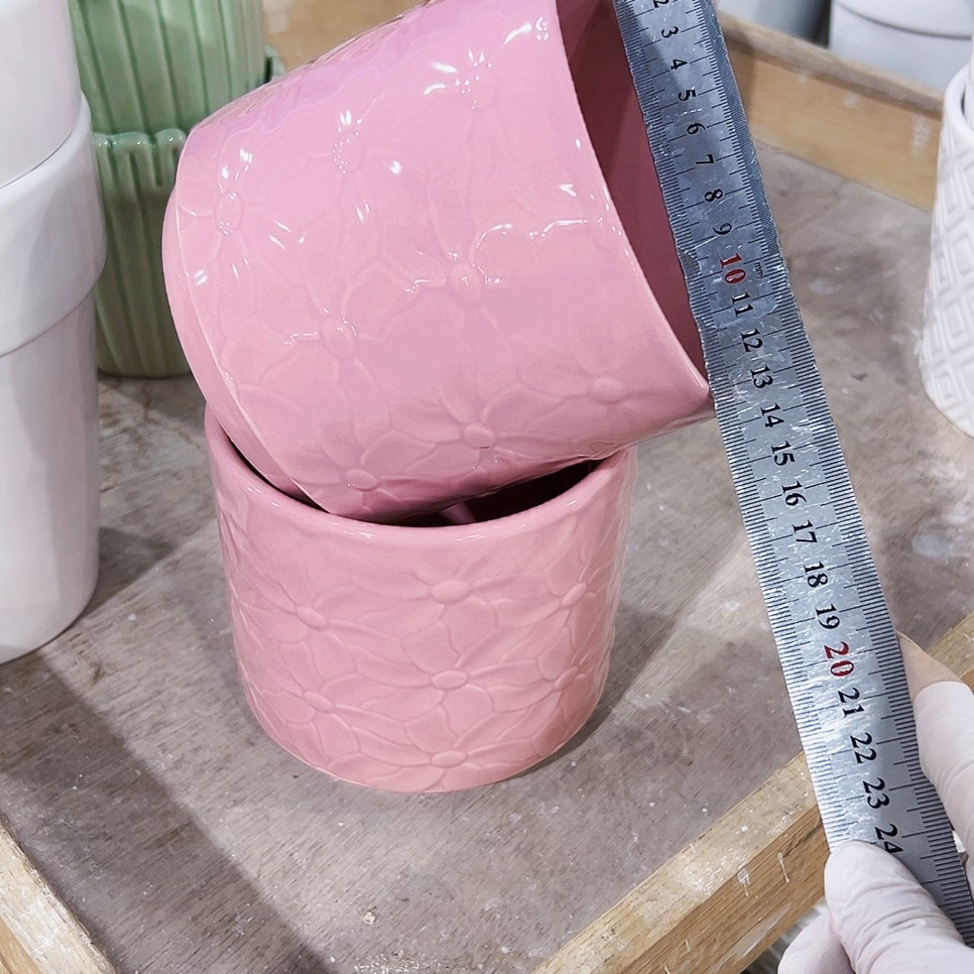 有孔，外贸尾单陶瓷花盆凑单10米包邮