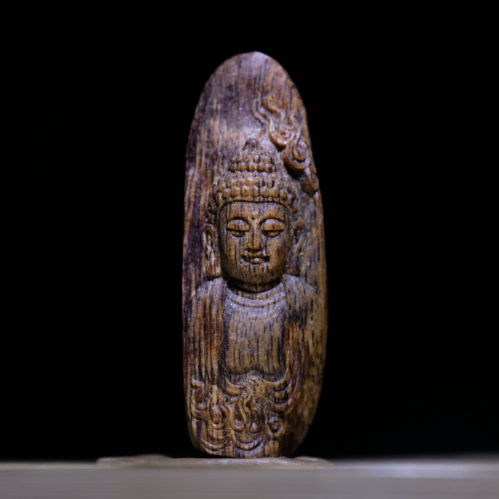 越南芽庄奇楠沉香大日如来佛祖释迦牟尼佛毗卢遮那佛精品吊坠挂件