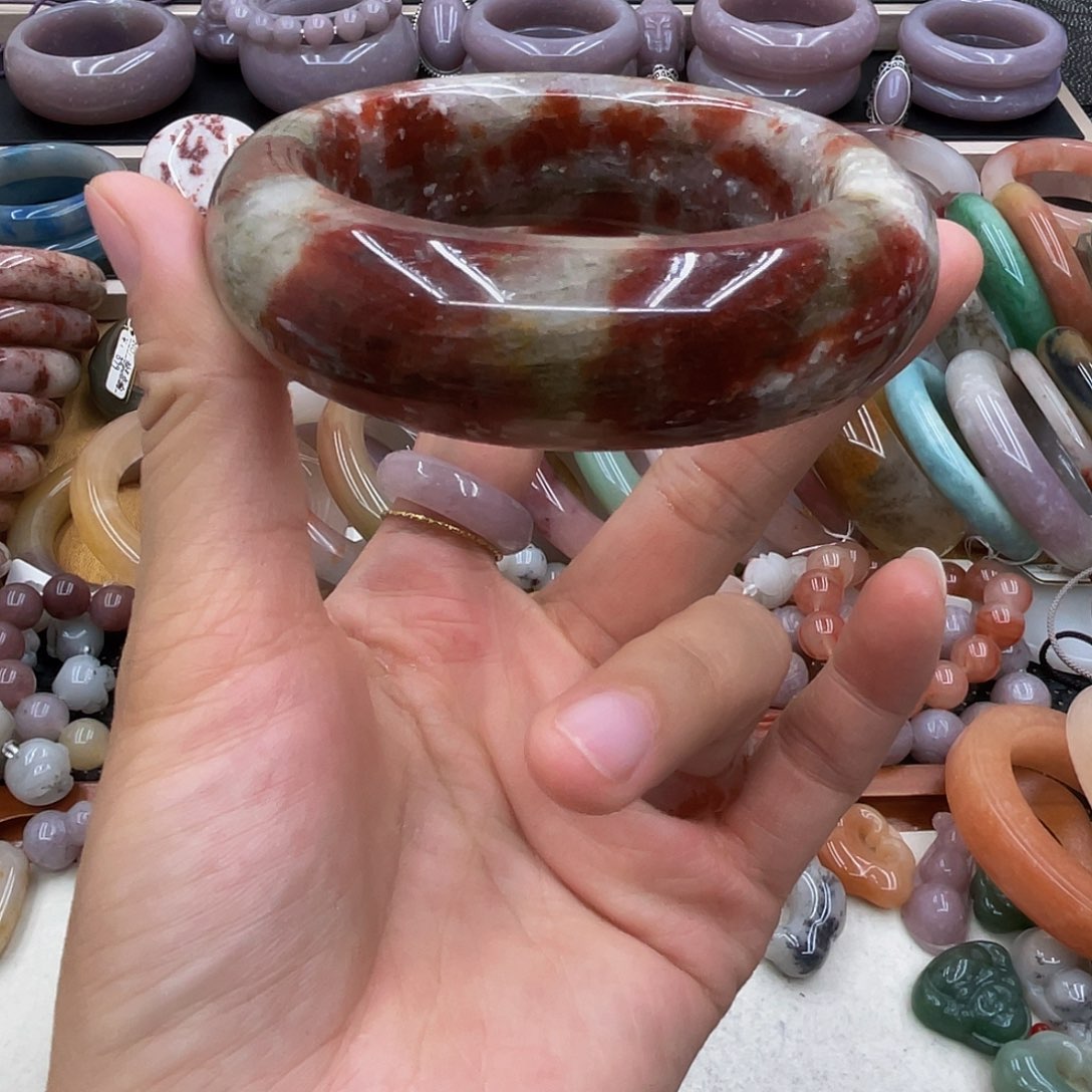 石英岩玉圈口58未镶嵌