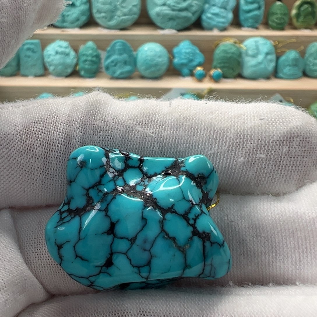 未镶嵌绿松石随形 25.6mm