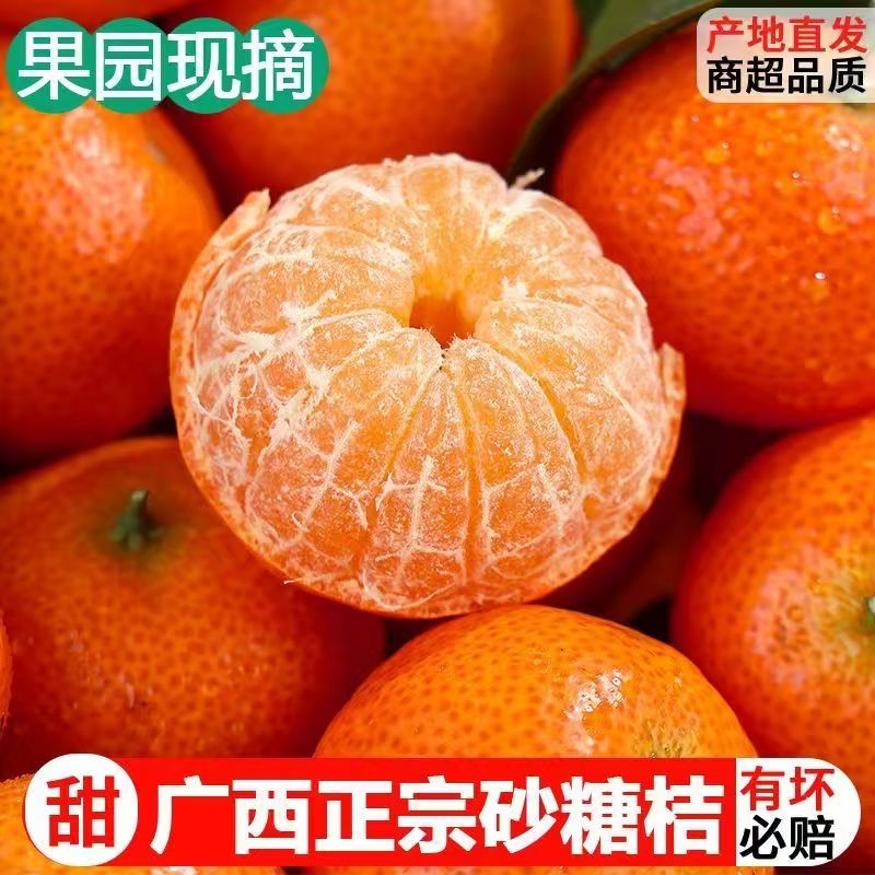 【京东快递】正宗广西砂糖橘桔子产地直采25m-50m果4斤-5斤