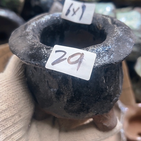 红陶粗陶花盆手工