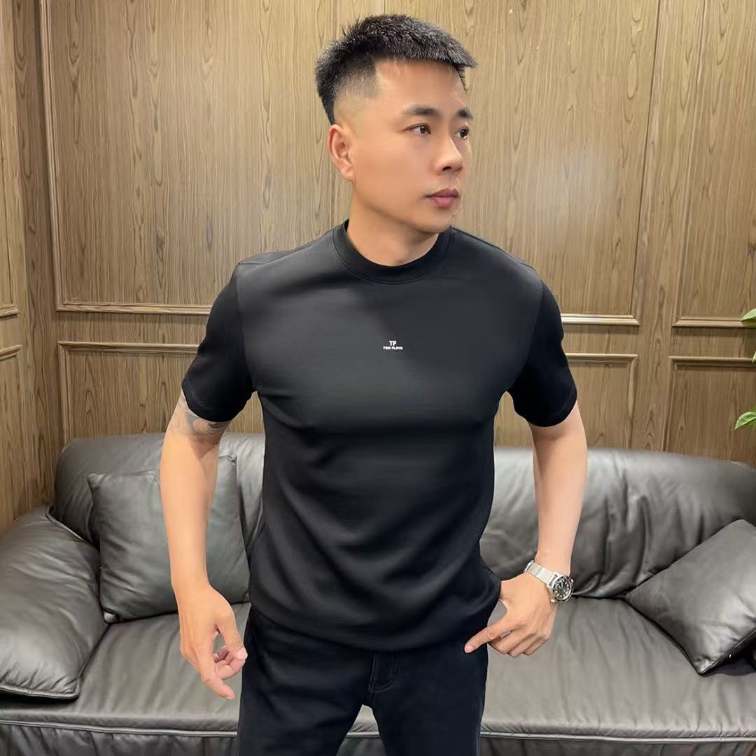 25秋冬DG137男士商务休闲亲肤圆领纯色百搭高弹上衣短袖T恤