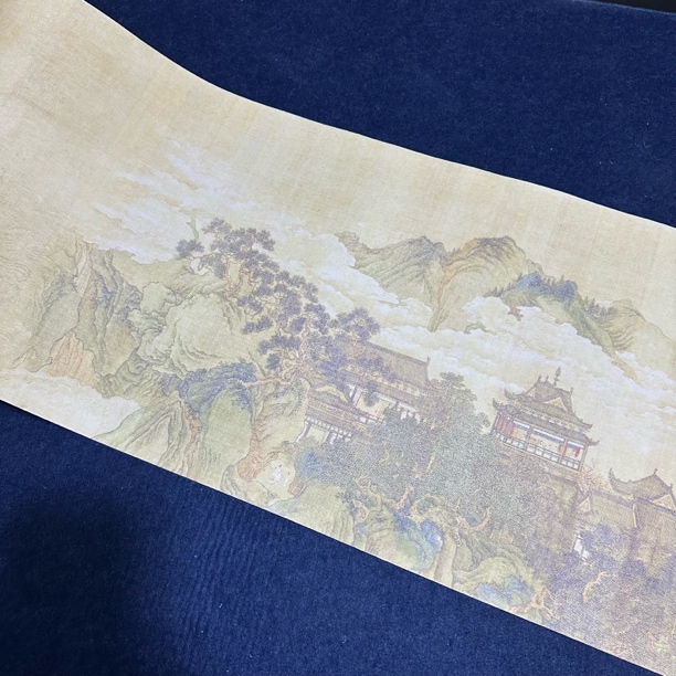 【升级纳米赵伯驹瑶岛仙真图长卷】大风堂纳米半生熟毛笔书法纸