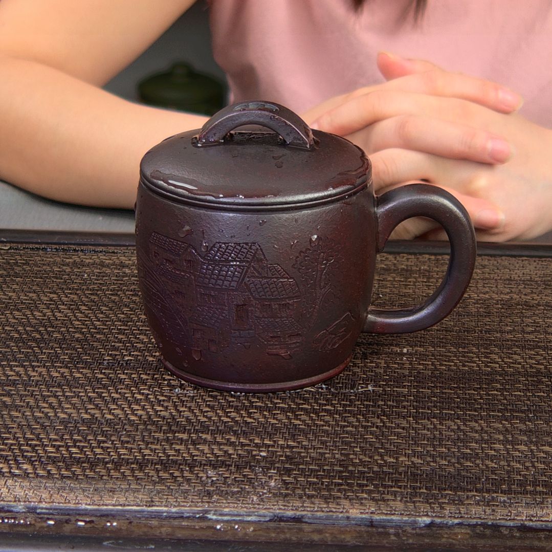 茶杯紫砂高货放漏