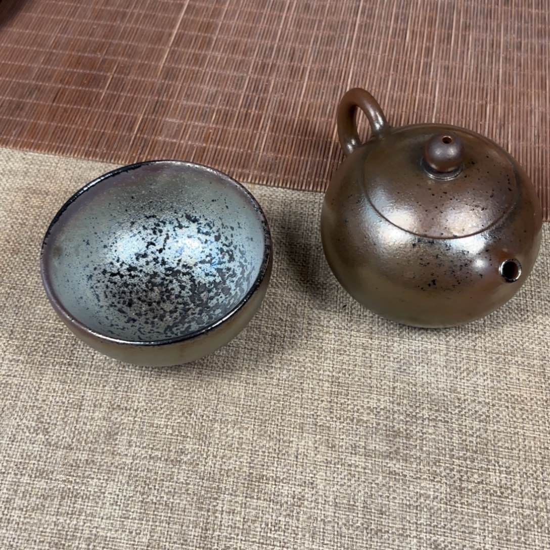 老***烟杯建水紫陶三木柴烧