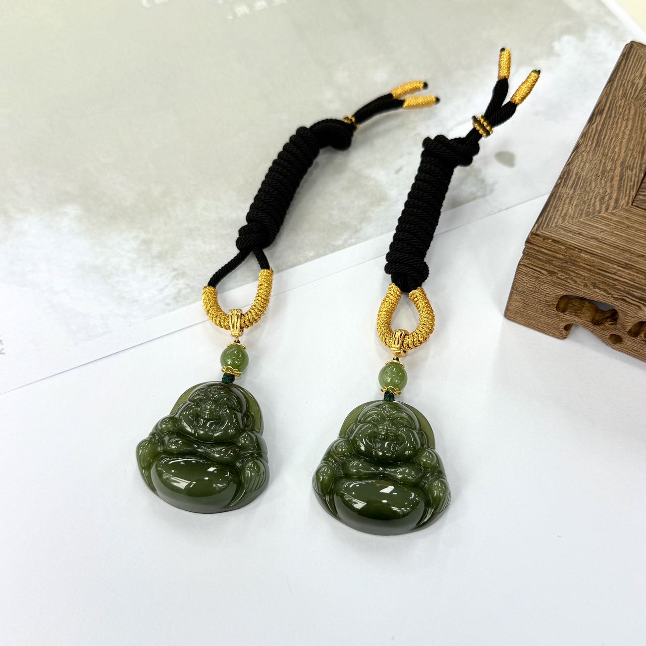 【云上好物】和田玉吊坠多样性发一件35*11mm-DS11502-14（JG）