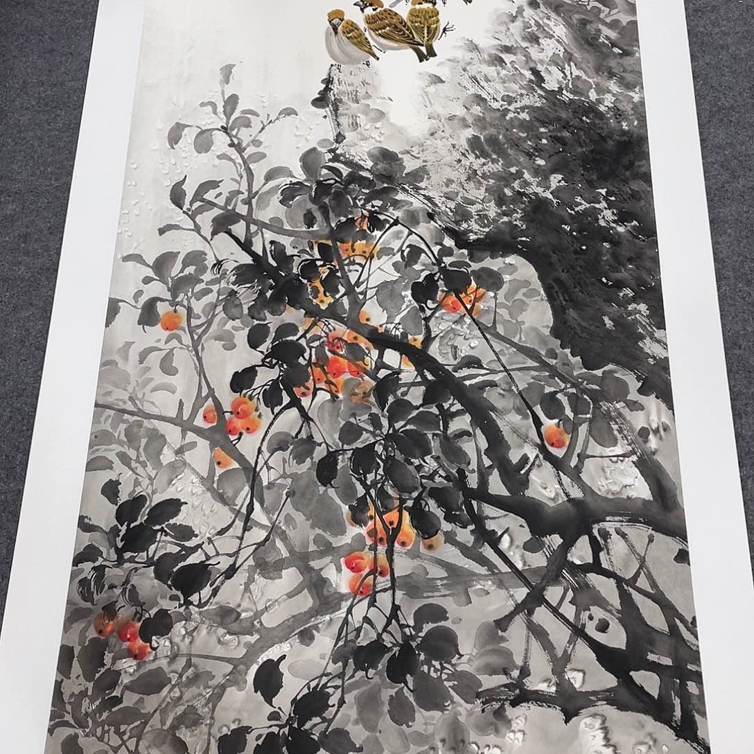 ****西国画今天早上国画作品