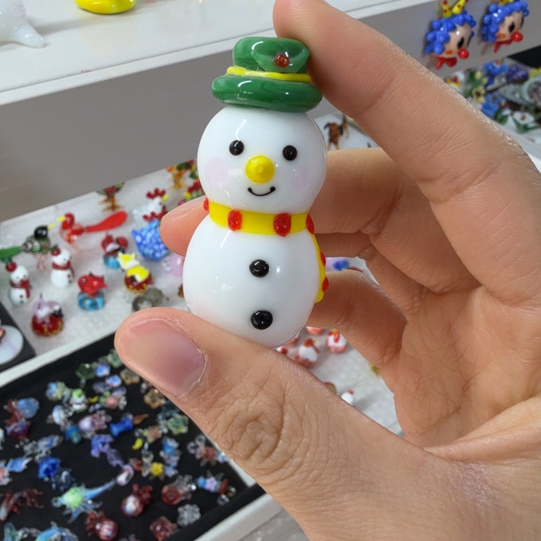 小***乖手工艺品琉璃小雪人