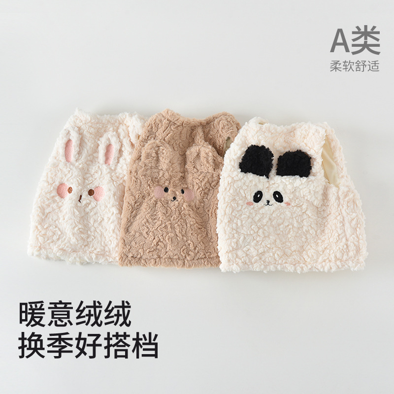 宝宝马甲秋冬季小月龄外穿洋气婴幼儿加绒背心男女宝宝冬季外套