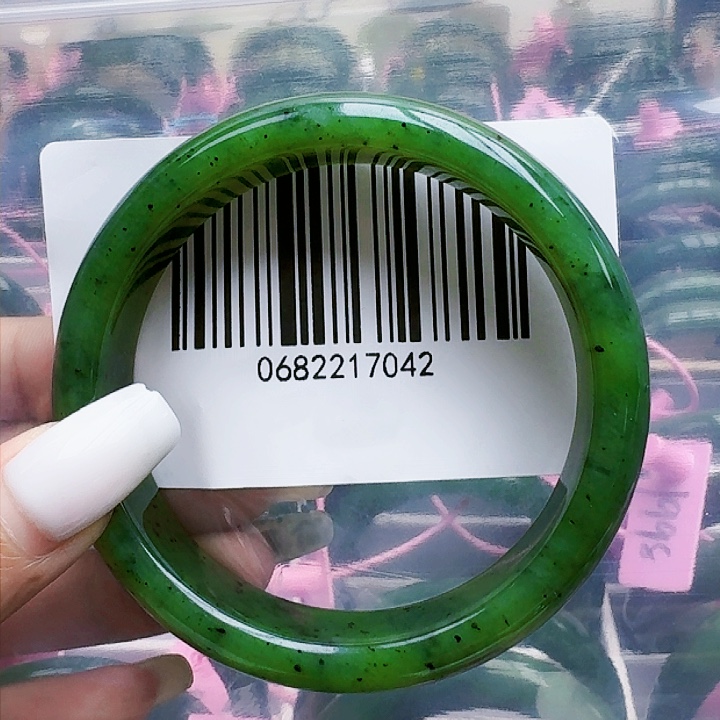 和田玉（碧玉）手镯未镶嵌61