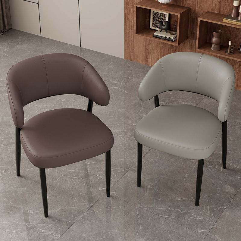 意式极简餐椅家用吃饭弹簧椅出租屋办公室高级休闲室椅子家用餐椅