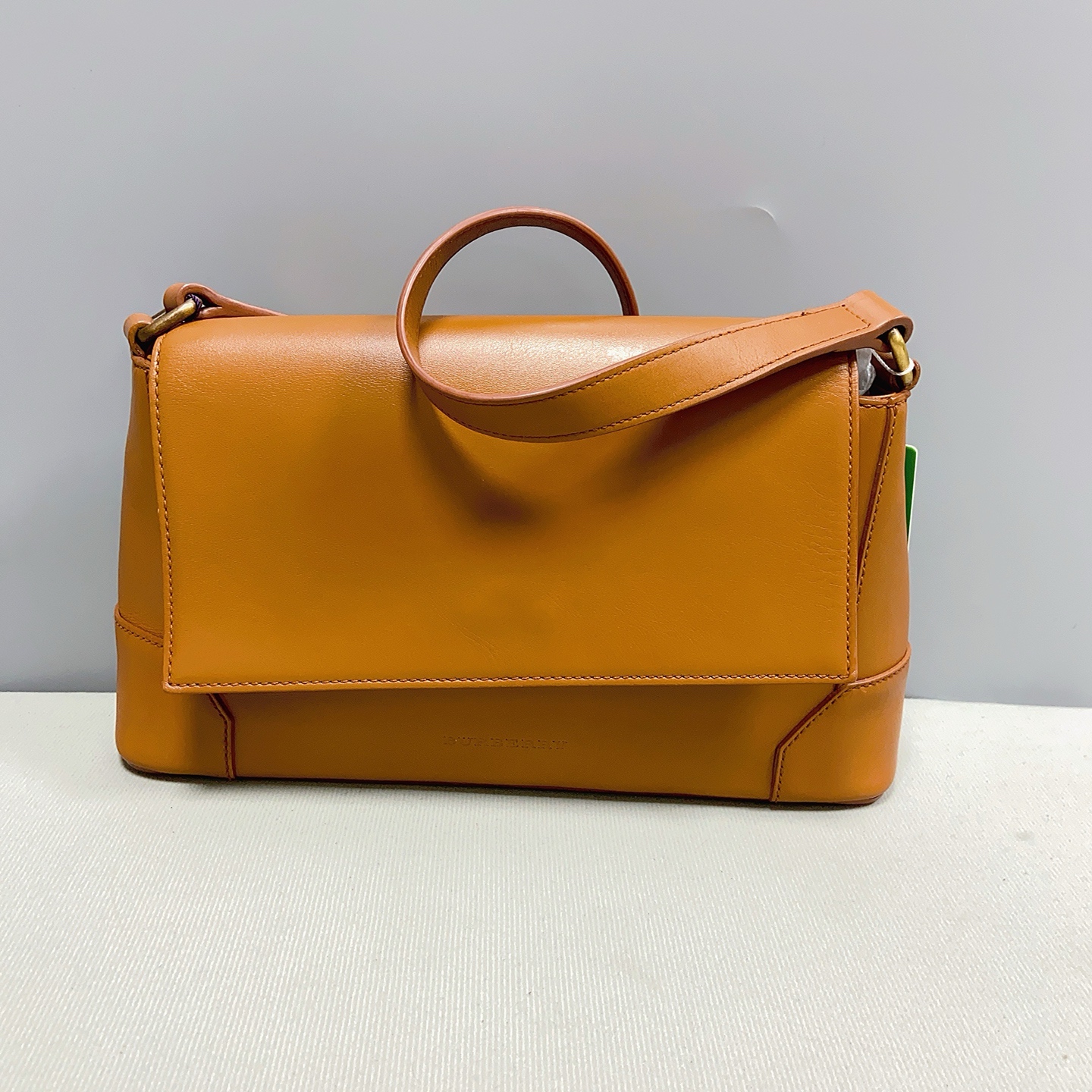 95新 BURBERRY/博柏利  棕色单肩包 1869 6657 