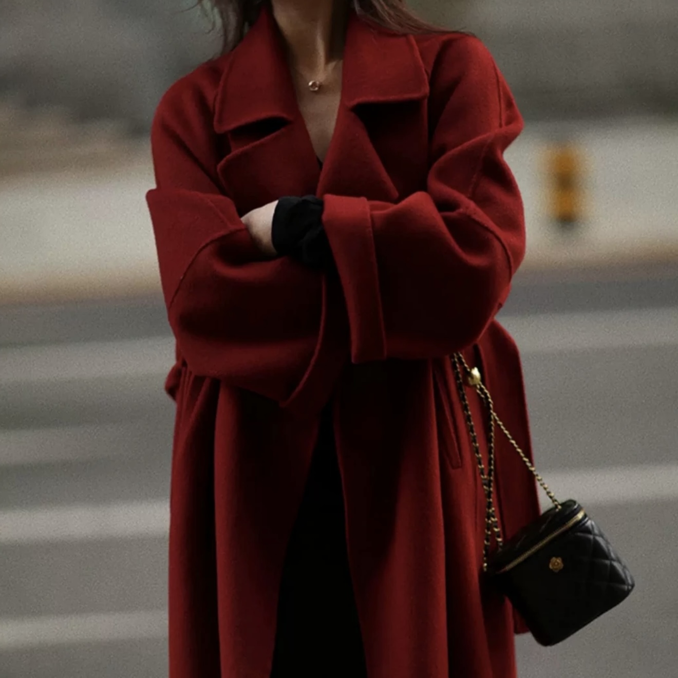 金夫人【西西里羊绒大衣】爆款加厚气质纯手工双面羊绒大衣