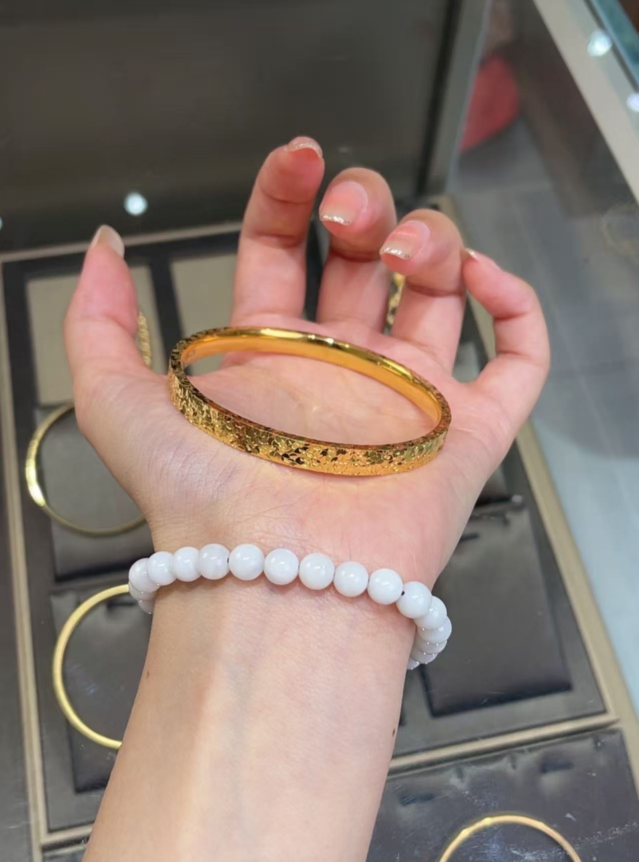 曼总好物-三面碎冰冰手镯