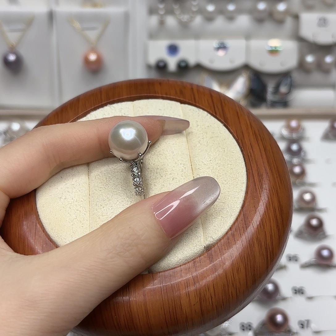 *****银S925镶嵌淡水珍珠戒指