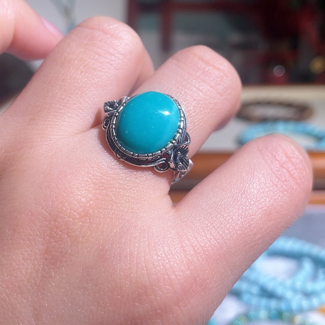 绿松石配饰银S925镶嵌