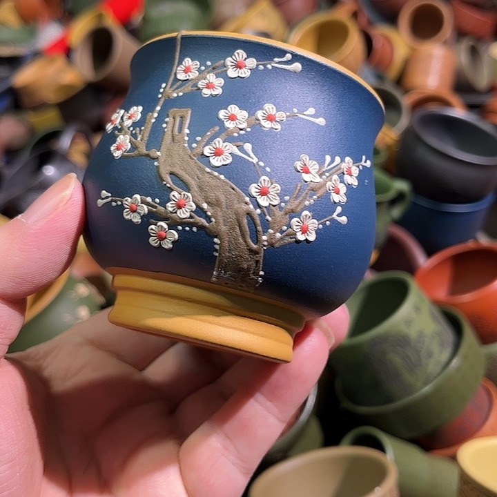 紫砂茶杯全手工紫砂主人杯