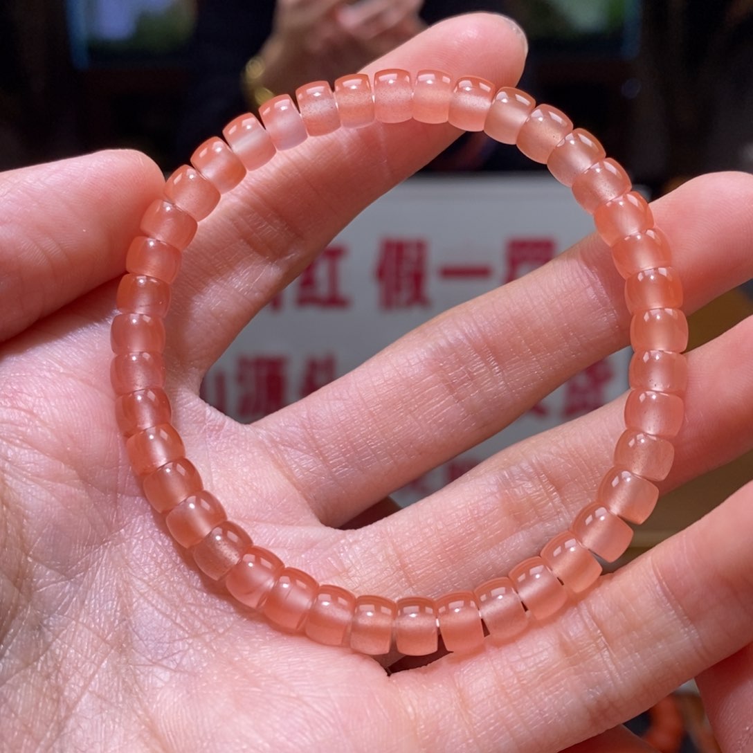 南红玛瑙串未镶嵌6➕直切药片