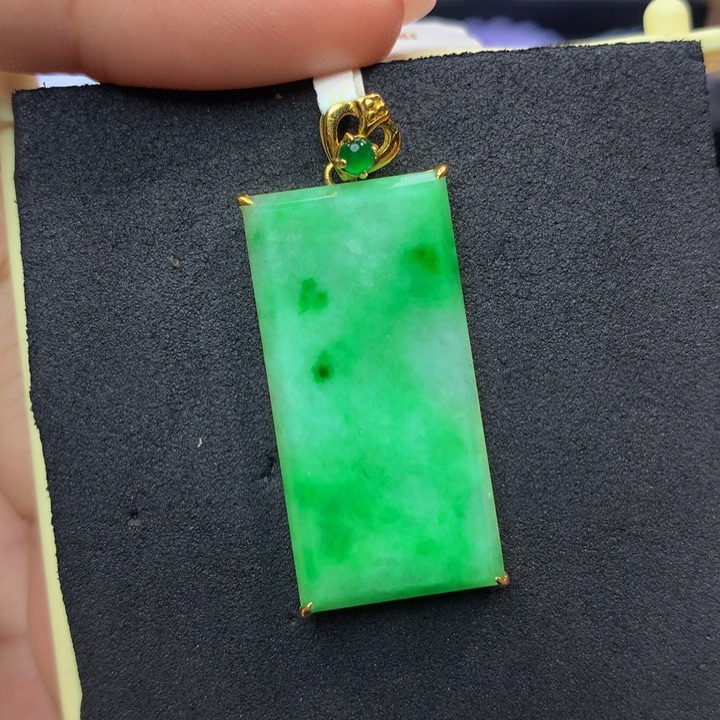 18K金镶嵌手链翡翠翡翠