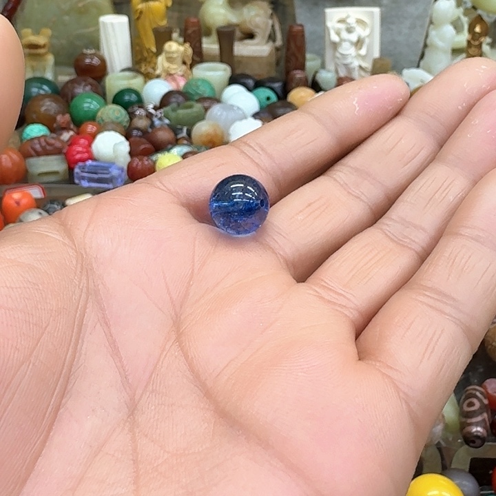 玛瑙/玉髓珠宝半成品合金豆***3