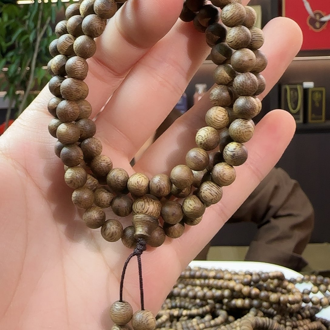 沉香沉香碎屑张勺子卡6圆珠多圈