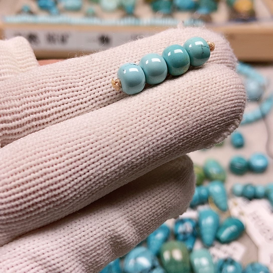 未镶嵌绿松石珠宝半成品