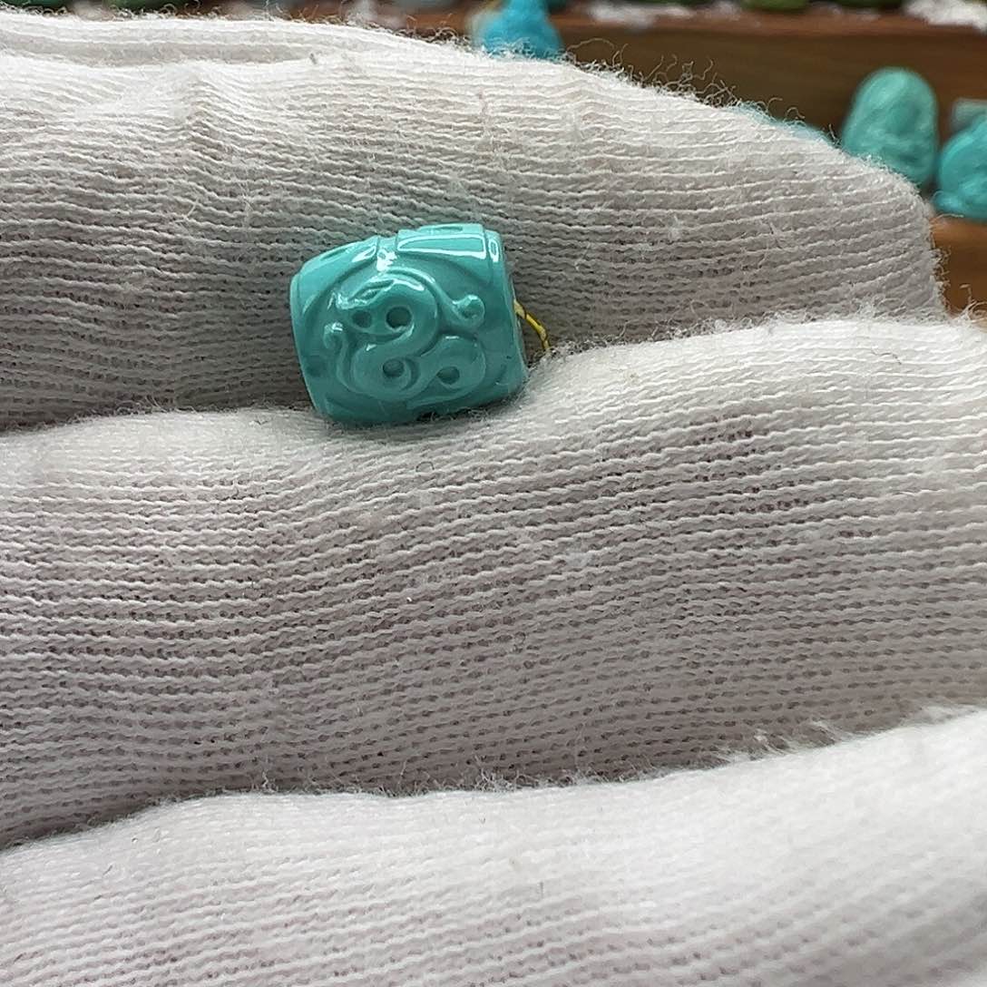 绿松石博古珠 未镶嵌